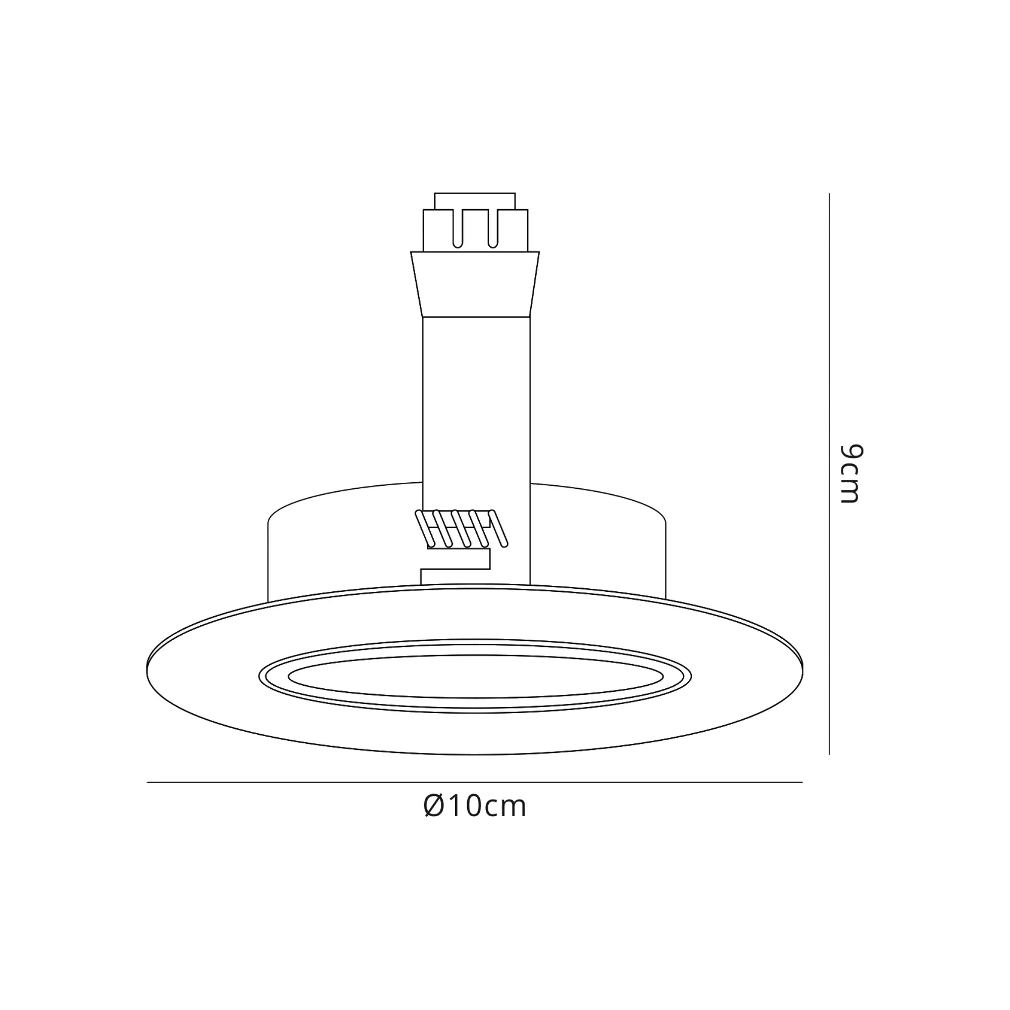 Hudson GU10 Adjustable Downlight, Cut Out 84mm Satin Nickel D0031  Deco Hudson